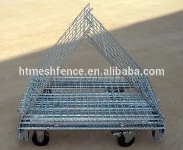 Collapsible wire box/Stackable Warehouse Storage Metal Basket/Wire Mesh Box/Collapsible Warehouse pallet