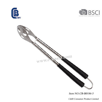Football Shape BBQ Grilling Tongs