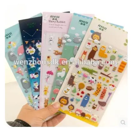 Cheap Cartoon 3D foam sticker kids cute puffy sticker