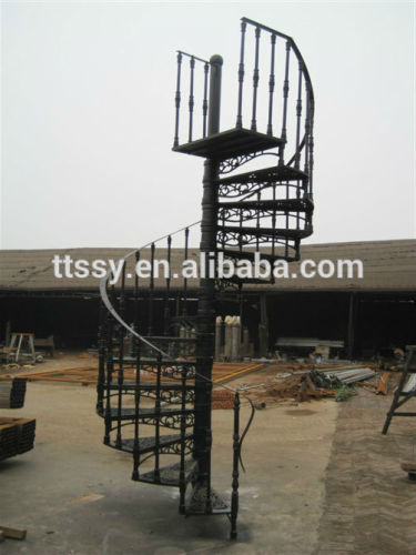 outdoor cast iron stair