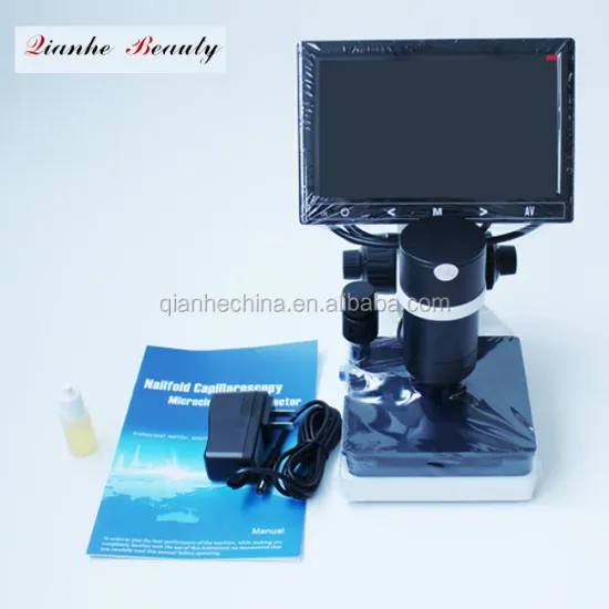 Latest lcd digital microcirculation microscope nailfold capillaroscopy micro circulation diagnostic machine