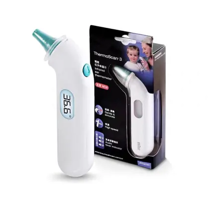 Ear thermometer paper and plastic medical packaging box