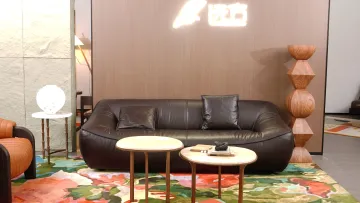 Living Room Furniture Leather Sofa combination