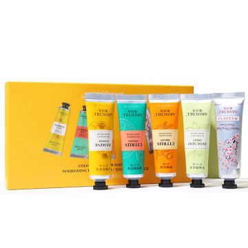 Wholesale Hydrating Moisturizing Refreshment 5 Flavor Hand Cream Set - Jasmine, Avocado, Sakura, Grapefruit & Citrus