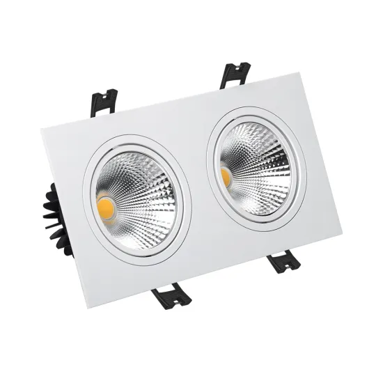 Twin COB 12W Square Recessed Tilt Downlight LED for Kitchen and Bathroom