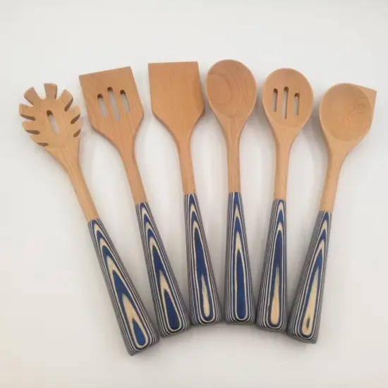Coloful wooden kitchen utensil