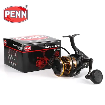 PENN Battle III 2000-8000 Spinning Reel - 30lb Max Drag Full Metal Body