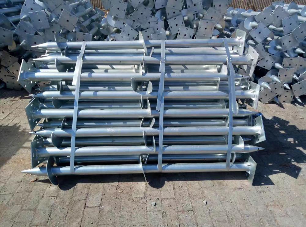 Square And Hexagon Flange Ground Screw Pile