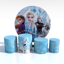 Frozen circle aluminum frame backdrop decoration stand