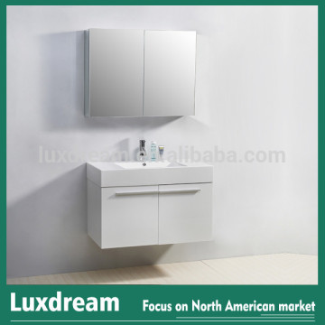 prefab pure white bathroom cabinet