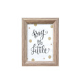 Frame di scatola in legno solido in stile classico personalizzato Frame di foto White Handprint Shadow Box Frame ottimo per il regalo