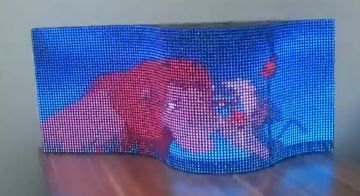 P10 Ip54 Full Color Electronic Flexible Led Screen For Stage Background