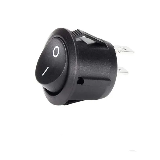 12V Round Rocker Switches: 20mm Mini SPST Circle Toggle Switch for Car, Automotive, and RV Applications