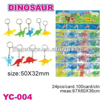 PVC dinosaur key chain