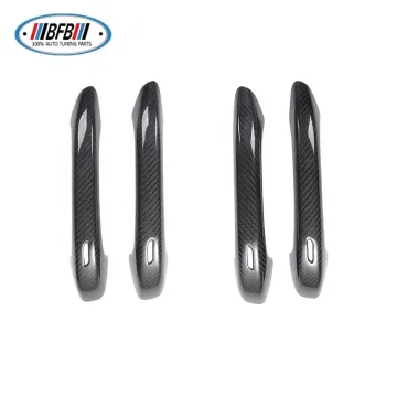 Carbon Fiber Stick-On Door Handle Covers for Porsche Macan 2018