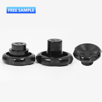 Bakelite M12 Female Threaded Corrugated Black Clamping Knob