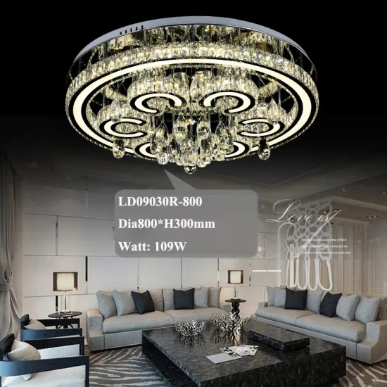 Crystal chandelier lighting fixture silver home lighting