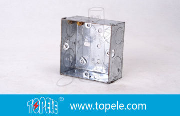 Pre-galvanized Steel Electrical Boxes And Covers , British Standard Switch Box For Switches