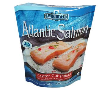 China frozen fish bag with zipper