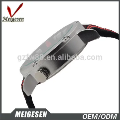 nylon canvas watch strap quartz stainless steel black watch