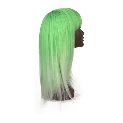 X-TRESS Beautiful Design Straight Ombre Color Synthetic Hair Wigs Women Party Heat Resistant Natural Hair Wigs Machine Made Wigs
