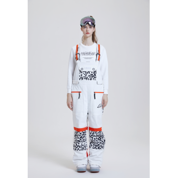 Women Snow Bibs Adjustable Overalls Pants