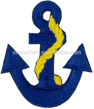 Embroidery Appliques - Iron-on Navy Anchor Logo for Kids Garment Accessories (Patch/Emblem/Badge/Label/Crest/Insignia)