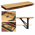 Foldable Wooden Table Set with Bench