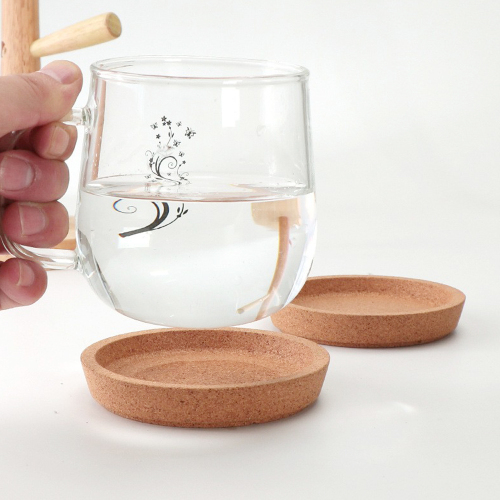 कप चटाई प्राकृतिक लकड़ी के कोस्टर गोल खाली उपहार