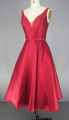 Red V Neck Prom Dresses untuk Wanita