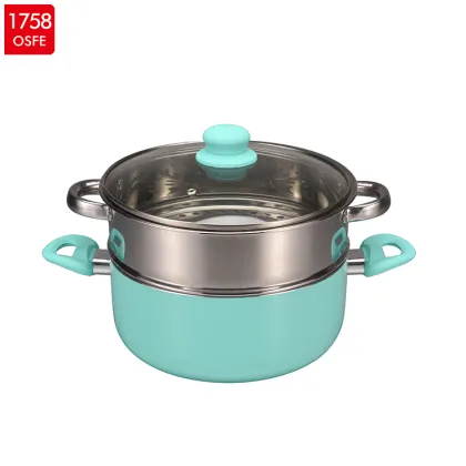 Popular Ceramic Coating Aluminium Casserole Pink Color