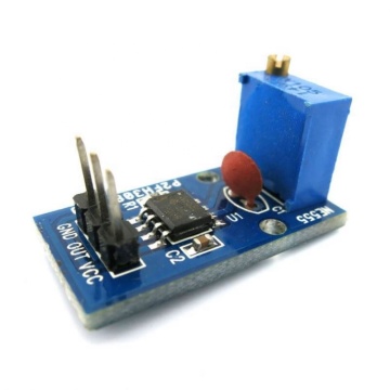 JYCTEC NE555 Pulse Generator Module - Square Wave & Rectangular Wave, Adjustable Frequency