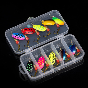 Drehspinner Köderblätterkit mit dreifachem Haken - 10pcs/20pcs Salzwasserfischereiköder