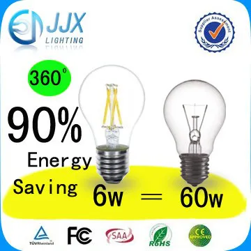 filment bulb 6W led bulb e27 CE&ROHS
