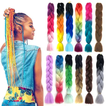 Crochet Braids Expression attachment Synthetic Expression Braiding Bulk  Hair 24" 100g jumbo braiding hair light brown