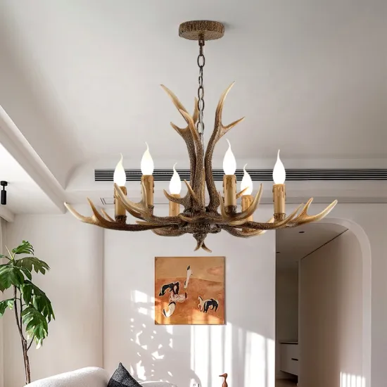 Rustic Deer Antler Chandelier: Enhancing Your Foyer with Natural Elegance