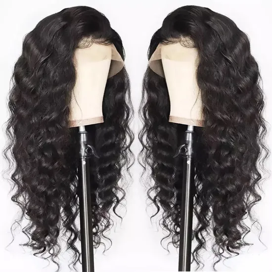 Cheap Human Hair Wigs For Black Women Brazilian Virgin Cuticle Aligned Human Hair 13x4 Lace Front Wig Loose Wave Hot Sale