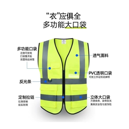 Lightweight Reflective Vest for Workplace Safety