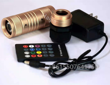 Musikkontrollierter 7W 12V Mini-Glasfaser-Lichtprojektor mit einstellbarer Blende (3 mm bis 20 mm)
