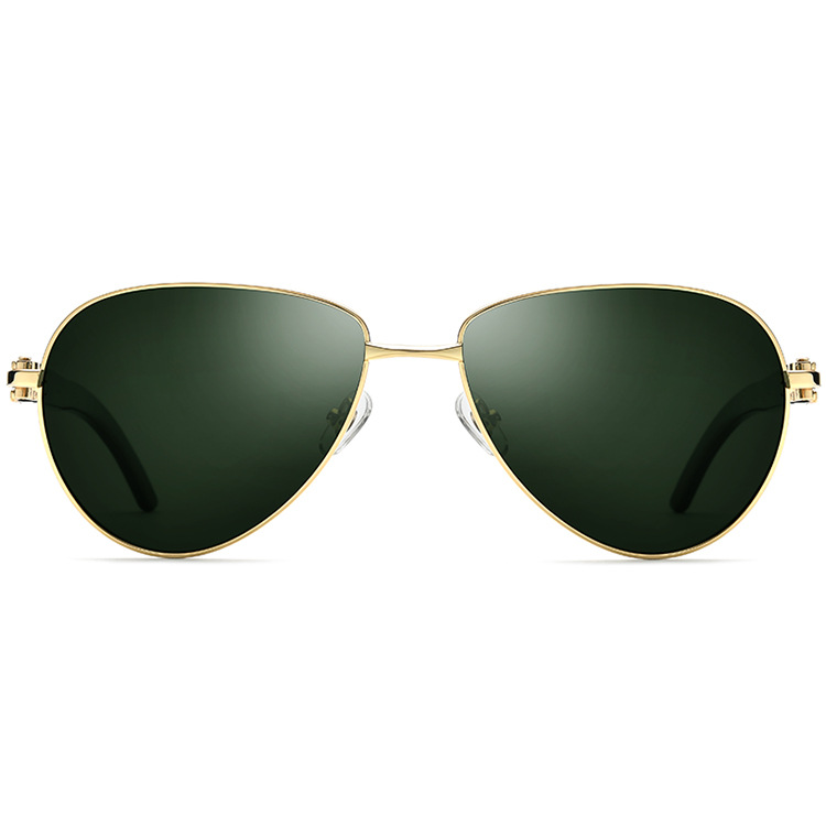 Aviator White Bullhorn Leg Glasses