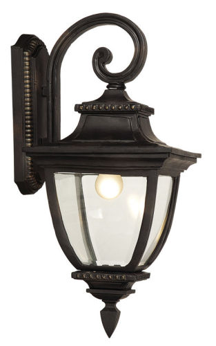 Black Aluminum Lamp Classic Outdoor Lighting 4 * 60w E14 Bulb 250v Wall Lamp