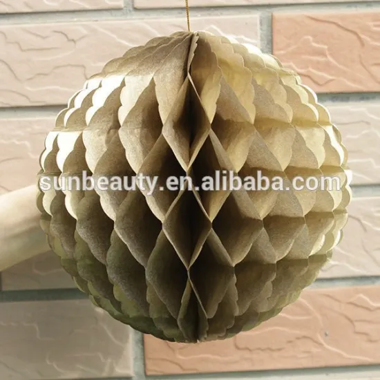 Metallic Tissue Papper Ball Honeycomb Ball Festival Celebrate
