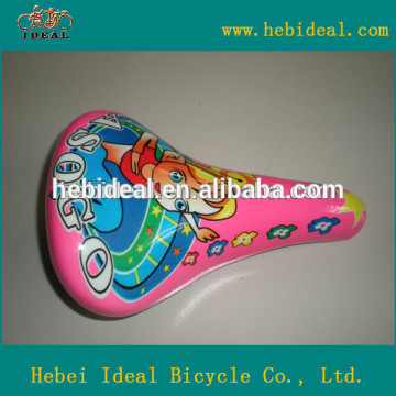 pink cover kids bicycle saddle