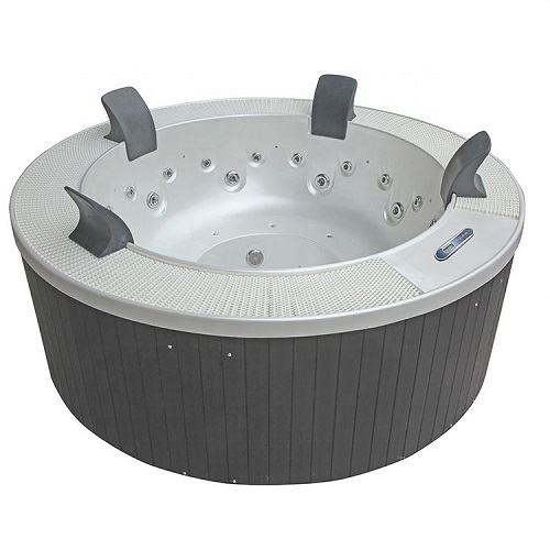 Down East Hot Tubs 8 Person Round Massage Outdoor Whirlpool Bathtubs