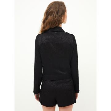 Ladies black casual fashion suit jacket