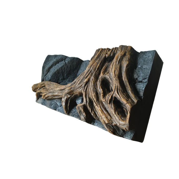 Painel de fundo das raízes de árvores criativas