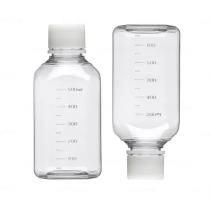 Transparent PET Cell Culture Serum Medium Reagent Bottles - 30ml to 1000ml