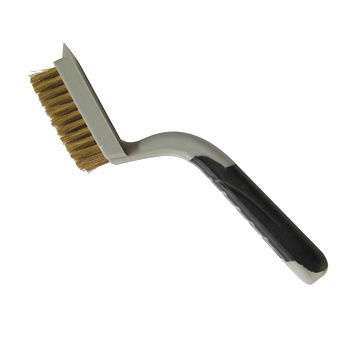 Dual Color Grip Wire Brush with Scraper