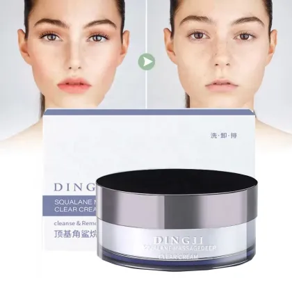 DINGJI Squalane Makeup Remover Cream - Gentle Eyelash and Lip Cleanser