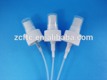 Solid white fine mist sprayer with dustcap,24mm cosmetic sprayer